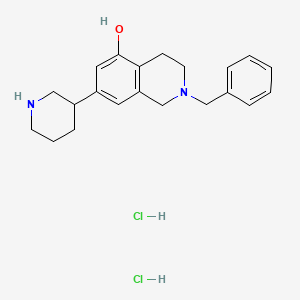 2-Benzyl-7-(piperidin-3-yl)-1,2,3,4-tetrahydroisoquinolin-5-ol dihydrochloride