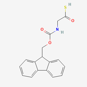 molecular formula C17H15NO3S B12312657 Fmoc-2-aminoethanethioic S-acid 