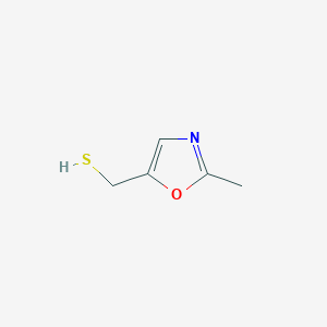 molecular formula C5H7NOS B12312724 (2-Methyl-1,3-oxazol-5-yl)methanethiol 