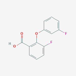 molecular formula C13H8F2O3 B12312774 3-Fluoro-2-(3-fluorophenoxy)benzoic acid 