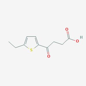 molecular formula C10H12O3S B1231278 4-(5-Ethylthiophen-2-yl)-4-oxobutanoic acid CAS No. 91061-68-6