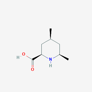 molecular formula C8H15NO2 B12312800 4,6-Dimethylpiperidine-2-carboxylic acid, cis 