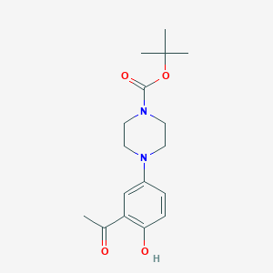 Tert-butyl 4-(3-acetyl-4-hydroxyphenyl)piperazine-1-carboxylate