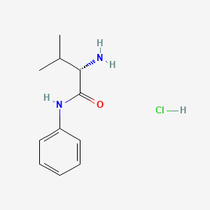 (2S)-2-amino-3-methyl-N-phenylbutanamide hydrochloride