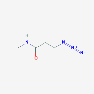 molecular formula C4H8N4O B12312917 3-azido-N-methylpropanamide 