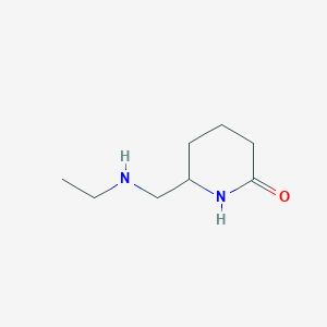 6-[(Ethylamino)methyl]piperidin-2-one