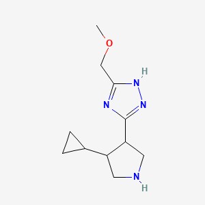 rac-5-[(3R,4R)-4-cyclopropylpyrrolidin-3-yl]-3-(methoxymethyl)-1H-1,2,4-triazole, trans