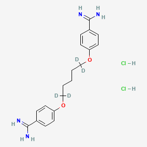 molecular formula C19H26Cl2N4O2 B12312978 Pentamidine-d4 2HCl (pentane-1,1,5,5-d4) 