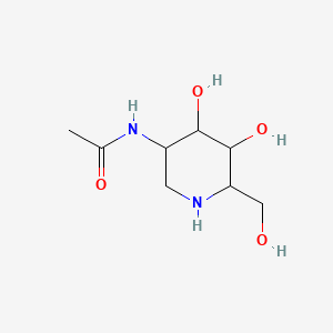 N-(4,5-Dihydroxy-6-(hydroxymethyl)piperidin-3-yl)acetamide