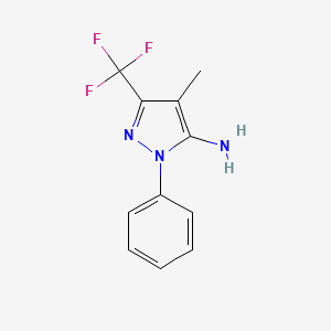 4-methyl-1-phenyl-3-(trifluoromethyl)-1H-pyrazol-5-amine