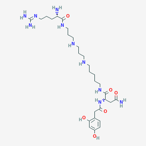 molecular formula C29H52N10O6 B012313 Argiotoxin 636 CAS No. 105029-41-2