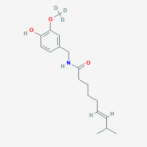 molecular formula C18H27NO3 B12313000 Capsaicin-d3 