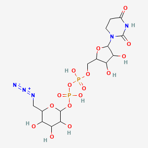 [6-(Azidomethyl)-3,4,5-trihydroxyoxan-2-yl] [[5-(2,4-dioxo-1,3-diazinan-1-yl)-3,4-dihydroxyoxolan-2-yl]methoxy-hydroxyphosphoryl] hydrogen phosphate