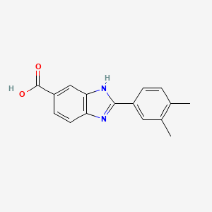 2-(3,4-Dimethylphenyl)-1h-1,3-benzodiazole-6-carboxylic acid