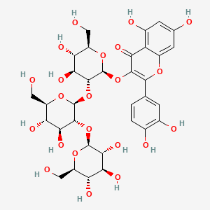 molecular formula C33H40O22 B1231307 Quercetin 3-sophorotrioside 