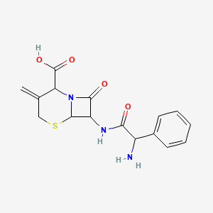 7-[(2-Amino-2-phenylacetyl)amino]-3-methylidene-8-oxo-5-thia-1-azabicyclo[4.2.0]octane-2-carboxylic acid