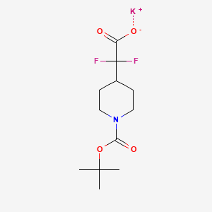 Potassium 2-{1-[(tert-butoxy)carbonyl]piperidin-4-yl}-2,2-difluoroacetate