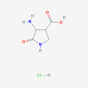 4-Amino-5-oxopyrrolidine-3-carboxylic acid hydrochloride