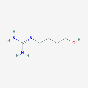 molecular formula C5H13N3O B1231319 4-胍基-1-丁醇 CAS No. 17581-95-2