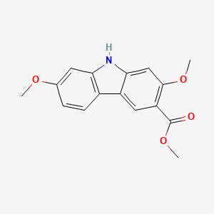 molecular formula C16H15NO4 B1231320 Clausine H 