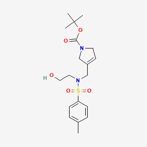 tert-butyl 3-(((N-(2-hydroxyethyl)-4-methylphenyl)sulfonamido)methyl)-2,5-dihydro-1H-pyrrole-1-carboxylate