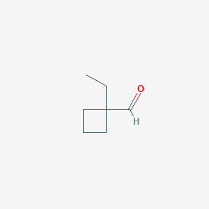 molecular formula C7H12O B12313222 1-Ethylcyclobutanecarbaldehyde 