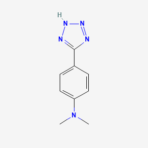 molecular formula C9H11N5 B12313239 N,N-dimethyl-4-(2H-tetrazol-5-yl)aniline CAS No. 51449-84-4