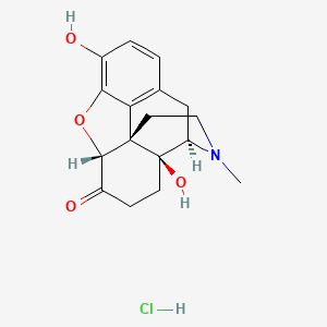 molecular formula C17H20ClNO4 B1231326 Oxymorphone hydrochloride CAS No. 357-07-3