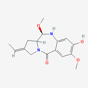 2-Ethylidene-1,2,3,10,11,11a-hexahydro-8-hydroxy-7,11-dimethoxy-5H-pyrrolo(2,1-c)(1,4)benzodiazepin-5-one