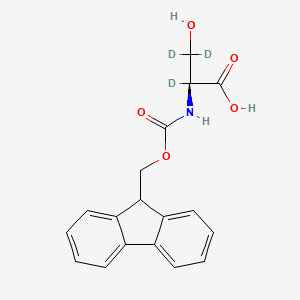 molecular formula C18H17NO5 B12313287 L-Serine-2,3,3-d3-N-FMOC 