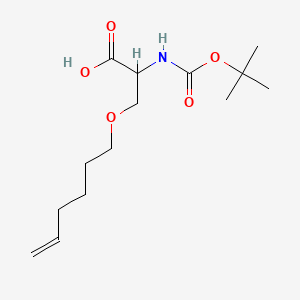 molecular formula C14H25NO5 B12313295 N-Boc-O-5-hexen-1-yl-L-serine 