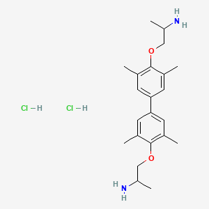 1-{4-[4-(2-Aminopropoxy)-3,5-dimethylphenyl]-2,6-dimethylphenoxy}propan-2-amine dihydrochloride