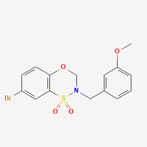 7-Bromo-2-[(3-methoxyphenyl)methyl]-2,3-dihydro-4,1lambda6,2-benzoxathiazine-1,1-dione