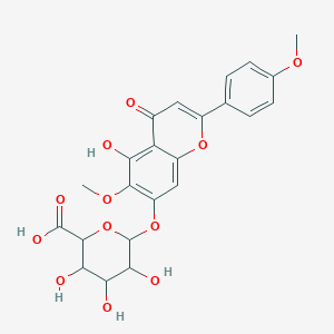 b-D-Glucopyranosiduronic acid,5-hydroxy-6-methoxy-2-(4-methoxyphenyl)-4-oxo-4H-1-benzopyran-7-yl