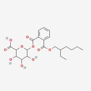 molecular formula C22H30O10 B12313349 6-[2-(2-Ethylhexoxycarbonyl)benzoyl]oxy-3,4,5-trihydroxyoxane-2-carboxylic acid 