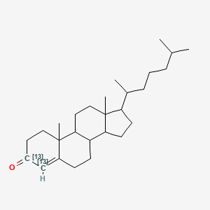 4-Cholesten-3-one-3,4-13C2