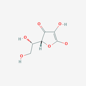 molecular formula C6H7O6 B1231339 半脱氢抗坏血酸 