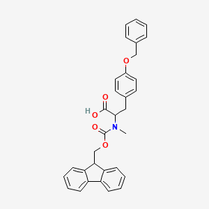 molecular formula C32H29NO5 B12313395 Fmoc-N-Me-D-Tyr(Bzl)-OH 