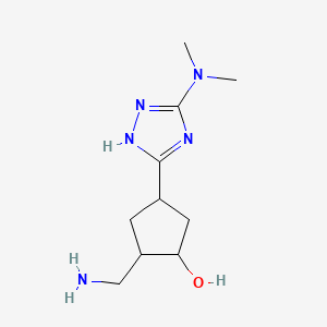 rac-(1R,2R,4S)-2-(aminomethyl)-4-[5-(dimethylamino)-4H-1,2,4-triazol-3-yl]cyclopentan-1-ol