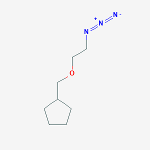 molecular formula C8H15N3O B12313412 [(2-Azidoethoxy)methyl]cyclopentane 