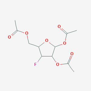 molecular formula C11H15FO7 B12313418 (4,5-Diacetyloxy-3-fluorooxolan-2-yl)methyl acetate 