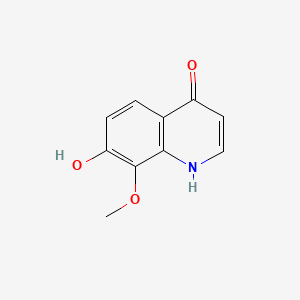 molecular formula C10H9NO3 B1231342 Hymoquinolone CAS No. 98267-21-1