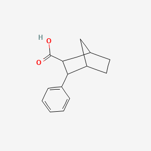 molecular formula C14H16O2 B12313425 3-Phenylbicyclo[2.2.1]heptane-2-carboxylic acid CAS No. 6319-20-6