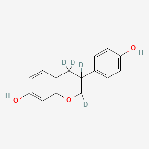 molecular formula C15H14O3 B12313426 (R,S)-Equol-d4 (Major) 