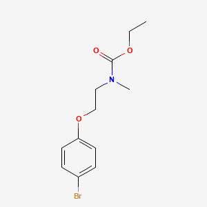 molecular formula C12H16BrNO3 B12313447 ethyl N-[2-(4-bromophenoxy)ethyl]-N-methylcarbamate 