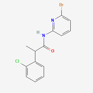 molecular formula C14H12BrClN2O B12313471 N-(6-bromopyridin-2-yl)-2-(2-chlorophenyl)propanamide 