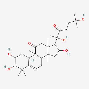 17-(2,6-Dihydroxy-6-methyl-3-oxoheptan-2-yl)-2,3,16-trihydroxy-4,4,9,13,14-pentamethyl-1,2,3,7,8,10,12,15,16,17-decahydrocyclopenta[a]phenanthren-11-one
