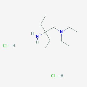 molecular formula C10H26Cl2N2 B12313506 (2-Amino-2-ethylbutyl)diethylamine dihydrochloride 