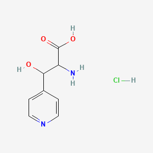 2-Amino-3-hydroxy-3-(pyridin-4-yl)propanoic acid hydrochloride