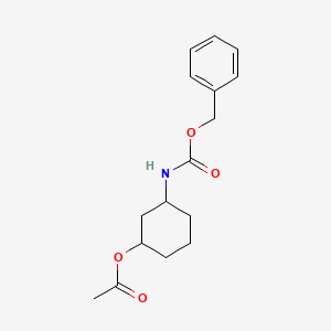 cis-3-(((Benzyloxy)carbonyl)amino)cyclohexyl acetate